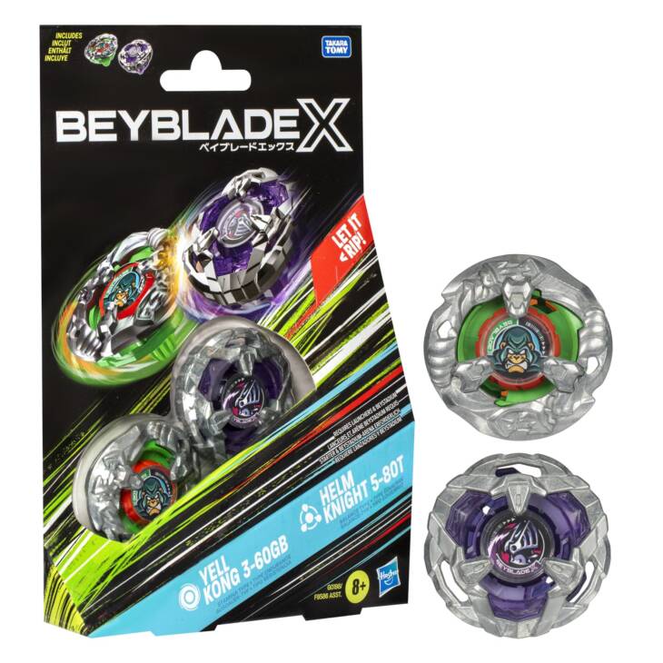 BEYBLADE X - YELL KONG & HELM KNIGHT - HASBRO