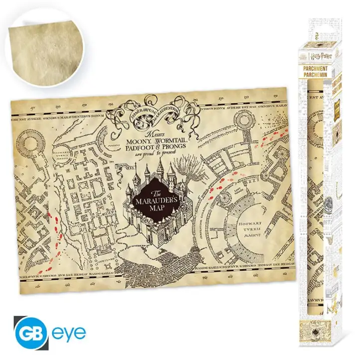 HARRY POTTER POSTER PERGAMENA: MAPPA DEL MALANDRINO